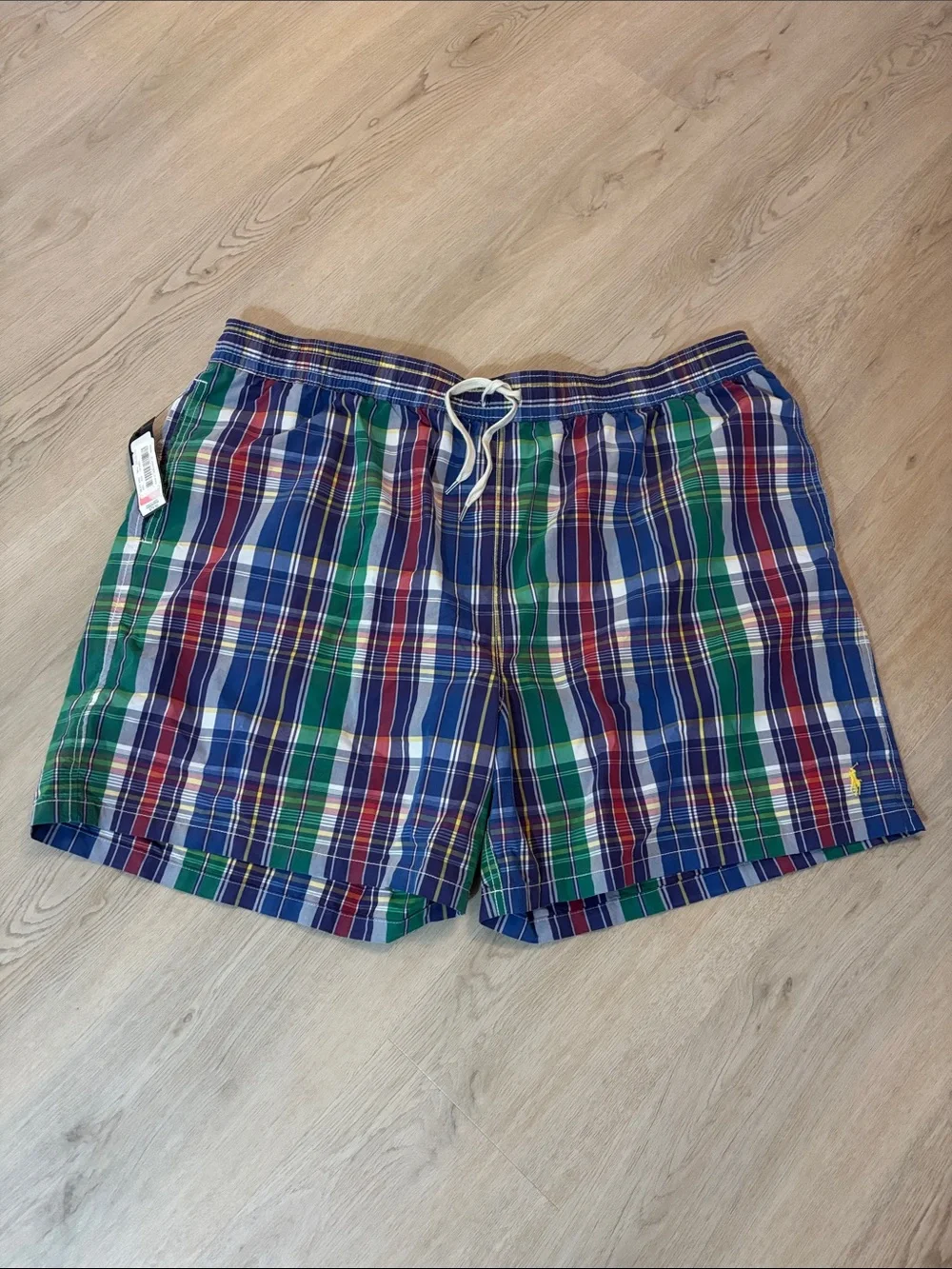 Polo Ralph Lauren Swim Trunks Mens 4XB BIG NWTS  Plaid Preppy Luxury Hamptons